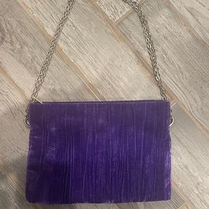 Purple velvet purse!